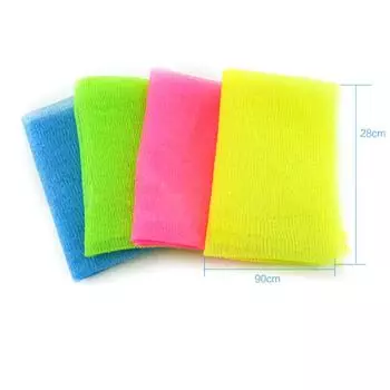 1 шт. длинное полосатое полотенце для спины из пены для растирания, полотенце для растирания, нейлоновое прочное мягкое полотенце для ванны