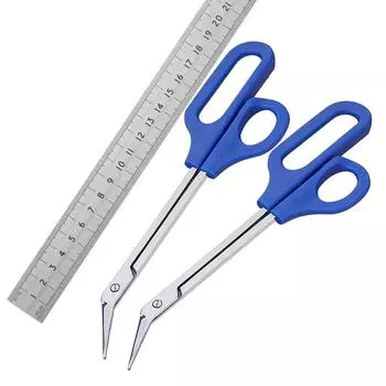 1 шт., длинные ножницы с удобной ручкой, ножницы для ногтей на ногах, триммер для инвалидов, машинка для стрижки маникюра, педикюра, обрезка педикюра синий