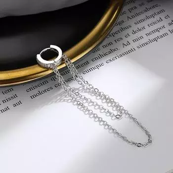 1 шт., длинные серьги-гвоздики из стерлингового серебра 925 пробы с кристаллами и кисточками для женщин, свадебные женские Pendientes, 2022, новые ювелирные изделия Eh1413