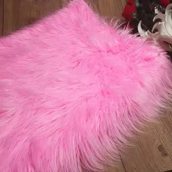 1 шт., длинные волосы, аксессуары для одежды, имитация пляжной шерсти, реквизит для фотосъемки, искусственный мех, геометрический принт, утопающие волосы розовый