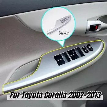 1 шт. для LHD для Toyota Corolla 2007 2008 2009 2010 2011 2012 2013 Мощность Электрический переключатель управления подъемом окна панель крышка рамка