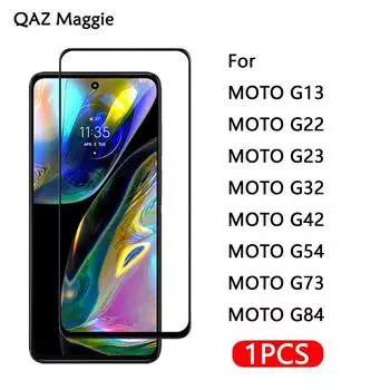 1 шт. для MOTO G84 G64 G54 G14 стекло полное покрытие Защитная пленка для экрана закаленное стекло для MOTO G13 G22 G23 G24 G32 G42 G53 G72 Power Film