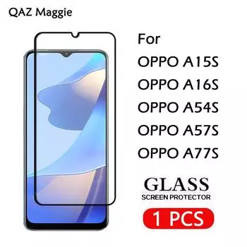 1 шт. для OPPO A77S стекло полное покрытие Защитная пленка для экрана закаленное стекло для OPPO A15S A16S A54S A57S пленка OPPO A15S