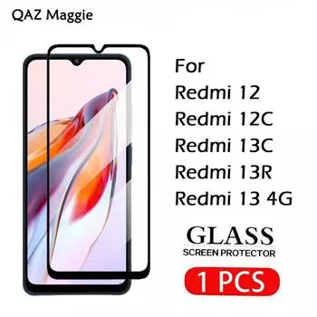 1 шт. для Redmi 12 13 4G Защитная пленка из закаленного стекла для экрана Redmi 12C 13C 13R Redmi 12