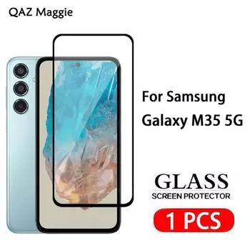1 шт. для Samsung Galaxy M35 5G Защитное стекло для экрана Закаленная стеклянная пленка Samsung Galaxy M35 5G