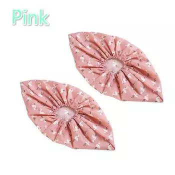 1 шт., домашние моющиеся эластичные пылезащитные тканевые бахилы для взрослых, для использования в помещении, для студенческих компьютерных комнат, интернет-кафе, тканевые бахилы для ног розовый