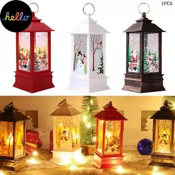 1 шт. Домашний декор рождественские украшения красный Kerst домашний свет пламя светодиодный свет 1PC NO.1