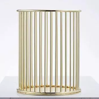 1 шт., домашний стол, канцелярские принадлежности розового золота, декор, ручка, держатель для карандашей, контейнер-органайзер, кисти для макияжа, аксессуары для хранения на столе золотой