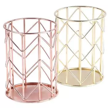 1 шт., домашний стол, канцелярские принадлежности розового золота, декор, ручка, держатель для карандашей, контейнер-органайзер, кисти для макияжа, аксессуары для хранения на столе