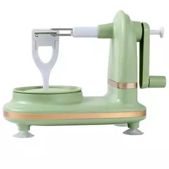 1 шт., домашняя машина для чистки яблок, прочный кухонный инструмент для яблок, картофеля, груш, идеальный инструмент для экономии времени для домашних поваров светло-зеленый