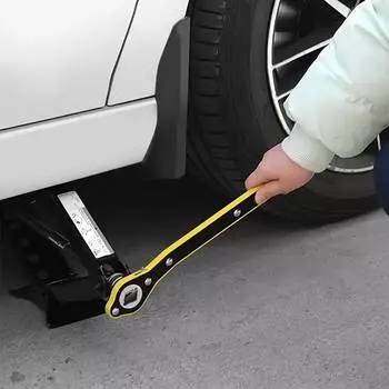 1 шт. домкрат, храповой ключ, трудосберегающий гаечный ключ, домкрат с храповым механизмом, тяжелый, трудосберегающий, ручка на 360 градусов, храповой ключ для автомобиля, малый