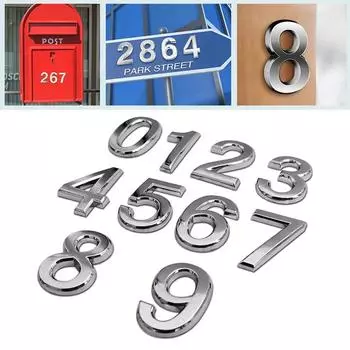 1 шт. Домовая табличка креативный адресный щит модная дверная наклейка изысканный домашний декор пластиковые таблички с номерами