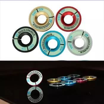 1 шт. Дополнительный цветной ночной светильник, светящийся выключатель зажигания, наклейка, светящееся кольцо для ключей, крышка отверстия для Chevrolet Peugeot Elysee чёрный