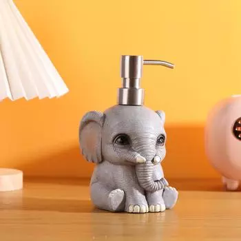1 шт., дозатор мыла в виде слона, декоративный дозатор для мытья рук на столешнице - ванная комната, кухонный дозатор жидкости для мытья посуды