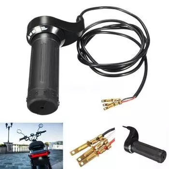 1 шт., дроссельная заслонка для скутера EBike, нескользящая ручка, 24/36/48 В, механизм управления скоростью руля