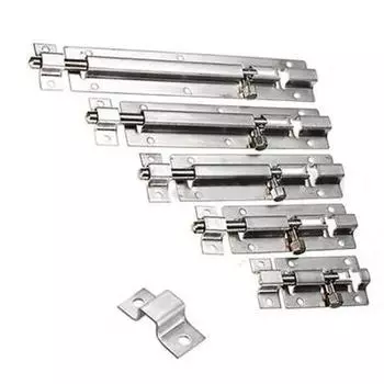 1 шт. дверная защелка из нержавеющей стали, болт-защелка, засов, степлер, предохранительный замок для ворот