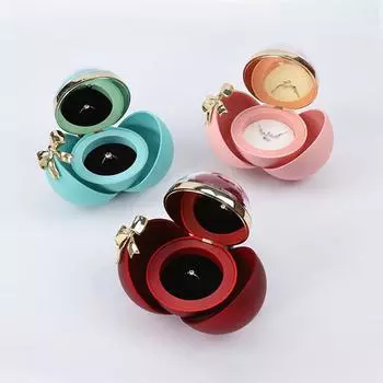 1 шт. Двойная открытая роза шкатулка для украшений прекрасная подарочная коробка упаковка для украшений кольцо кулон ожерелье хранение круглая ко Дню святого Валентина