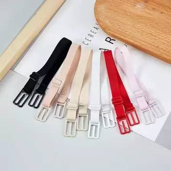 1 шт., двойной плечевой ремень, нескользящий ремень с пряжкой, плечевой ремень, бюстгальтер, нескользящий задний ремень для бюстгальтера 1PC белый