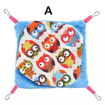 1 шт., двухслойный гамак для домашних птиц, подвесная кровать для домашних животных, хомяка, белка A-S