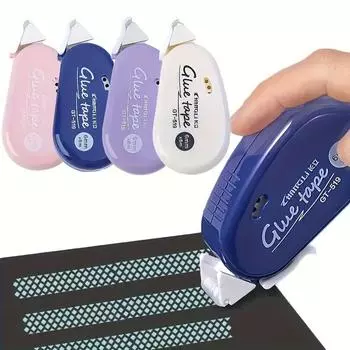 1 шт. двухсторонняя клейкая лента в горошек DIY Скрапбукинг коллаж фотоальбом школьные канцелярские принадлежности роликовая лента художественная лента фиолетовый