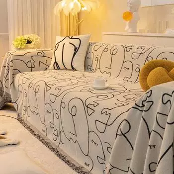 1 шт. Двусторонняя Доступная Высококачественная На ощупь Цельная Подушка для Дивана Чехол Для Дивана Из Синели С Защитой От Кошачьих Царапин Четыре Сезона Gener 180x130