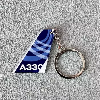 1 шт. Двусторонняя печать Акриловый Авиационный узор Вертикальный хвост Автомобильная бирка Брелок Авиационный брелок Подвеска для рюкзака A13