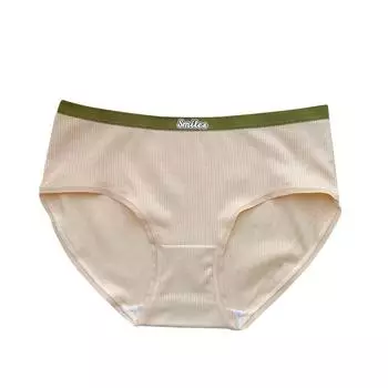 1 шт. дышащее нижнее белье большого размера со средней талией бесшовное женское нижнее белье трусы трусы нижнее белье M розовый