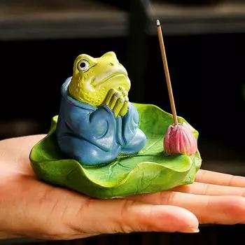 1 шт. Дзен-буддийская лягушка курильница для благовоний палочка держатель для настольного украшения курильница для благовоний из сандалового дерева