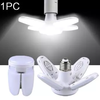 1 шт. E27 светодиодный светильник для гаража, деформируемый AC85-265V 28 Вт 3800LM, потолочный светильник, лампа для мастерской WBL 6500K белый