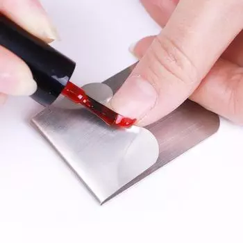 1 шт. Easy French Line Edge Guide из нержавеющей стали, триммер для французского маникюра, инструмент для укладки ногтей серебряный