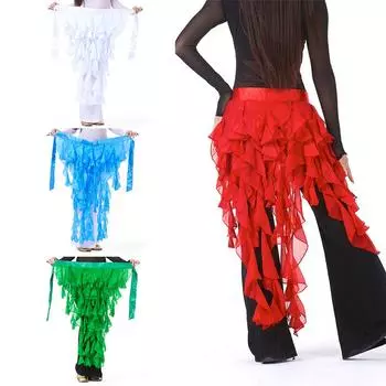 1 шт. египетский стиль танец живота лисий хвост пояс для выступлений пояс для бедер шарф сверкающая племенная цепочка для талии украшения для бедер 30x28 см