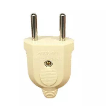 1 шт. ЕС Европейский 2-контактный AC Электрический штекерный разъем для розетки, адаптер, провод, удлинитель, разъем