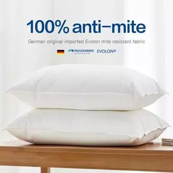 1 шт. Evolon 100% подушка против клещей однотонная мягкая удобная подушка для сна для спальни 5-звездочный отель подушка из микрофибры 48x74cm