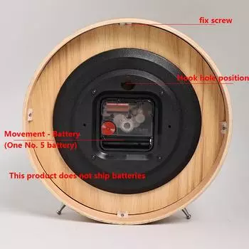 1 шт. европейские деревянные бесшумные настольные часы для гостиной, простые декоративные часы со стрелкой, настольные креативные деревянные кварцевые часы серебряный серый