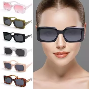 1 шт. европейские и американские квадратные солнцезащитные очки в стиле ретро