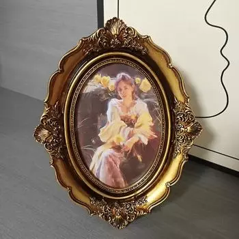 1 шт. Европейский стиль настольные украшения случайная фотобумага домашний декор расставить стол настенный ретро классический эллипс 16.5X21.3CM