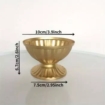 1 шт. Европейский винтажный подсвечник в горшке, украшение стола, флористическая цветочная композиция, железная свадебная банкетная ваза для цветов, декор белый