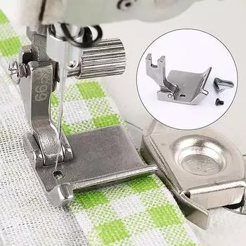 1 шт. F99 универсальная прижимная лапка с регулируемой складной кромкой и завивкой для плоских швейных машин, аксессуары