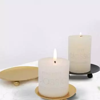 1 шт. фестиваль праздники подсвечник простой столб металлическая пластина черные золотые подсвечники