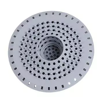 1 шт. Фильтр для кухонной раковины, Сливной фильтр, Слив для пола в ванной, Блокатор волос, Канализация для бассейна, Защита от засоров, Фильтр для волос 1PCS серый