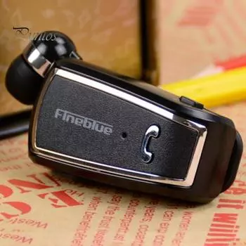 1 шт. Fineblue F-V3 беспроводные наушники-вкладыши стерео клипса дизайн высокой четкости вызов Bluetooth-совместимый 4.0 выдвижные портативные наушники-вкладыши для спорта белый