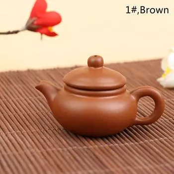 1 шт. фиолетовый глиняный чайник для чая, карманный чайный набор для домашних животных, украшения для чая