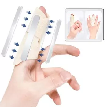 1 шт. Фиксирующая шина для пальцев, накладки на костяшки пальцев, 4 алюминиевых стержня, армирующая фиксация, фиксатор большого пальца, кольцо, сгибание и выпрямление пальцев