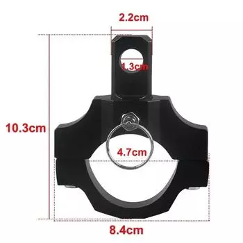 1 шт. флагшток, хлысты, светодиодный светильник, монтажный кронштейн для каркаса из трубы 1,75–2 дюйма, аксессуары для внедорожников 4x4 чёрный