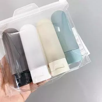 1 шт. флакон лосьона косметический для умывания лица крем для рук лосьон гель для душа тюбик дорожный размер 10.5cm*3.2cm белый