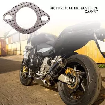 1 шт. фланец выхлопной трубы 55 мм прокладка выхлопной трубы двигателя автомобиля/универсальная прокладка выхлопной трубы с двумя отверстиями