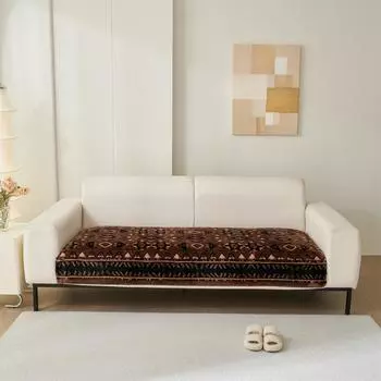 1 шт. фланелевый флис с принтом в стиле бохо, осенне-зимний утолщенный плюшевый чехол для дивана, подушки для гостиной, чехол для мебели, декор 70*70