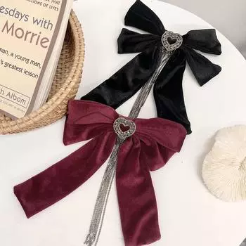 1 шт., флисовый бант, кисточка, дрель, пружинный утюг, коготь для волос для женщин, дам и девочек, заколки для макияжа, аксессуары для волос, зажим для ванной, головные уборы чёрный