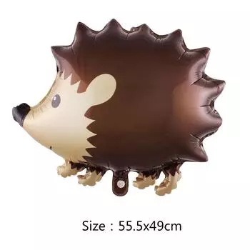 1 шт. Фольгированные шары с животными День рождения Свадьба Лесная вечеринка Украшения Гелиевые шары Лиса Еж Hedgehog