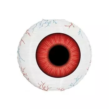 1 шт. Фонари-глаза Наружный декор Синий и зеленый Украшения на Хэллоуин Красные дворовые бумажные фонари Дом 10 дюймов красный
